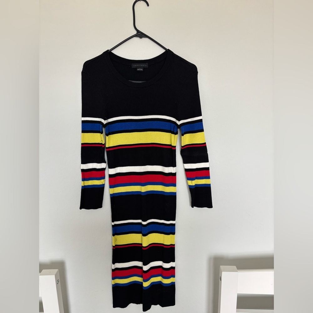 Sanctuary Clothing Womens Striped Sweater Dress